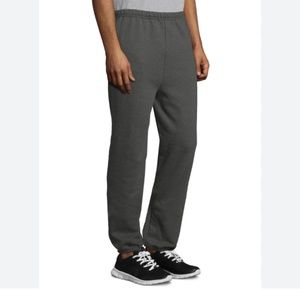 NEW  Hanes Sport  GREY HEATHER DK Big Tall XL fleece sweatpants Mens 34" Inseam